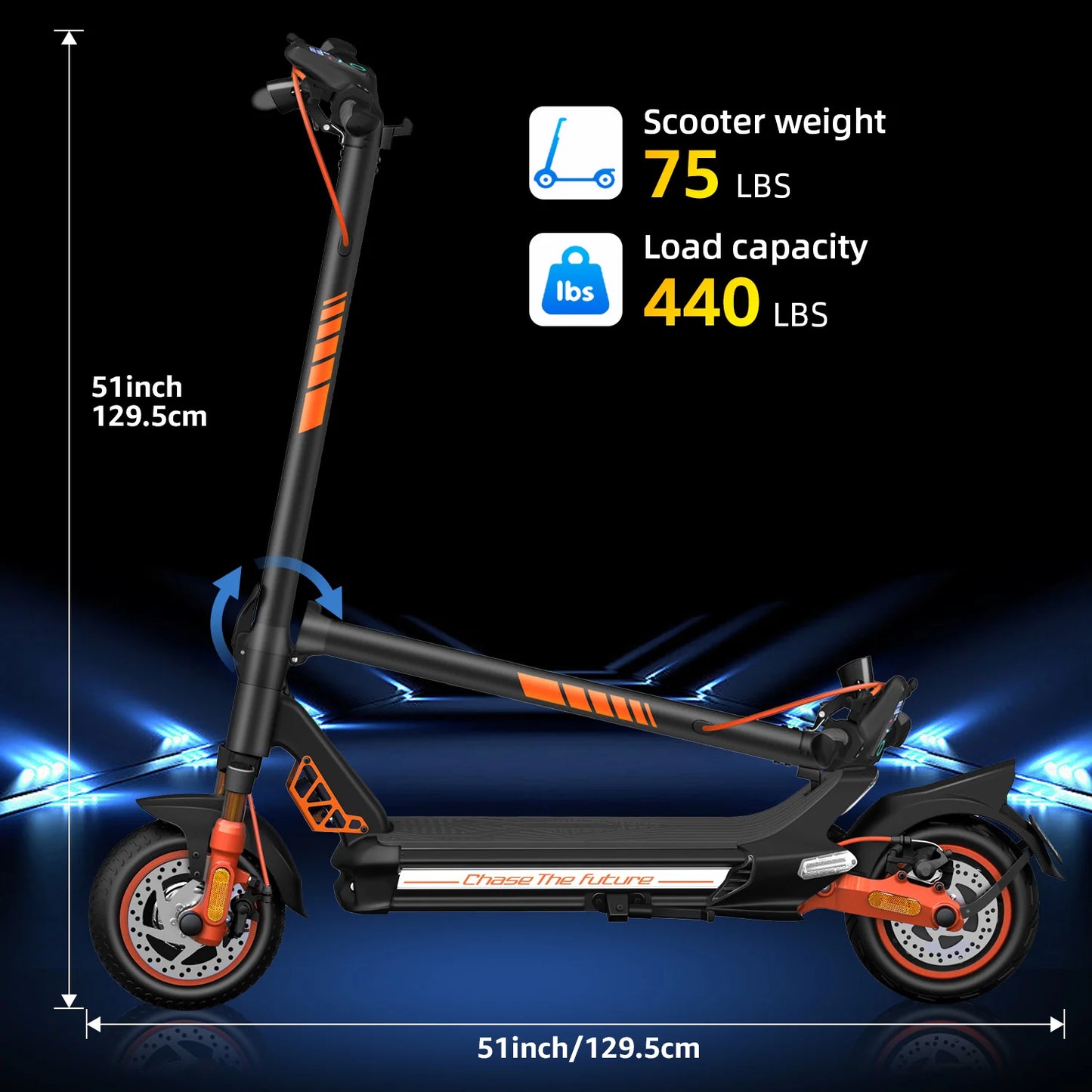 Cunfon RZ1000 Electric Scooter 2400W - Dual Moto