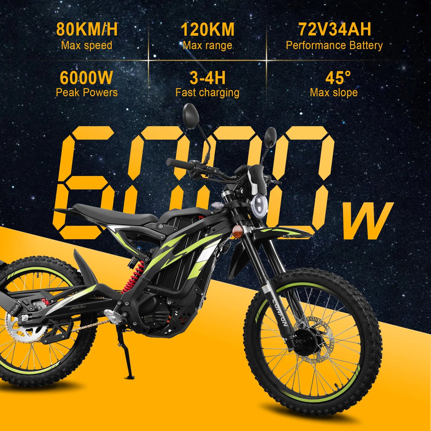 Cunfon Electric Dirt Bike E Moto CF300